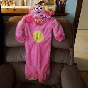 Halloween costume, pink monster 12-18 months